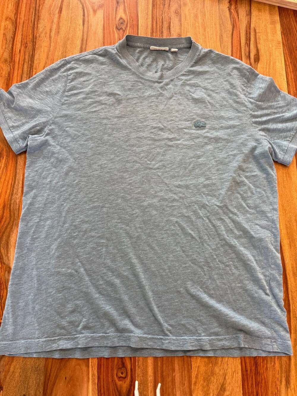Lacoste Regular Fit T-Shirt Us Xxl Fr 7 Blue/Green Short Sleeve